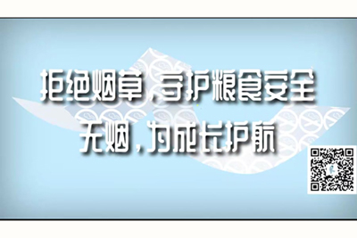 肏尻小穴的视频网站拒绝烟草，守护粮食安全